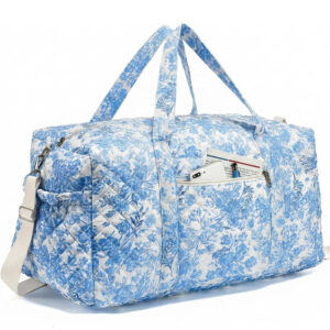 Customized Floral Printed Duffel Travel Bag