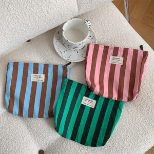 Natural Cotton Jute Canvas Makeup Bag