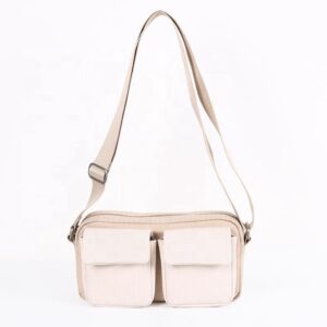 Single Strap Zip Closure Waterproof Lady Shoulder Bag
