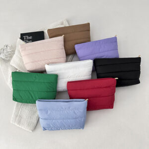 Custom Quilted Puffer Cosmetic Bag
